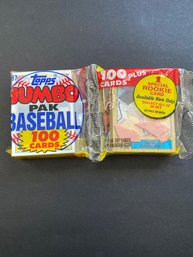1987 Topps Baseball Jumbo Pack