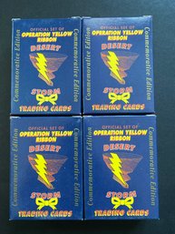 Desert Storm Operation Yellow Ribbon 1991 Commemorative 60 Card Complete Box Set Lot Of 4