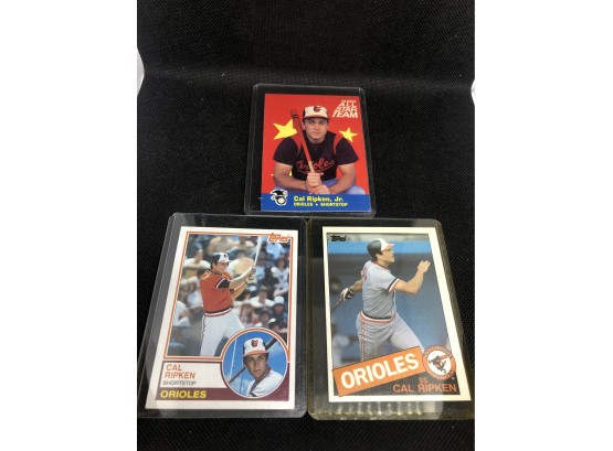 Lot  Of (3) Cal Ripken Baseball Cards