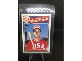 1985 Topps Mark McGwire Rookie Card!