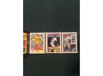 1988 Topps Baseball Card Rak Pak Pack  Rickey Henderson Showing!!