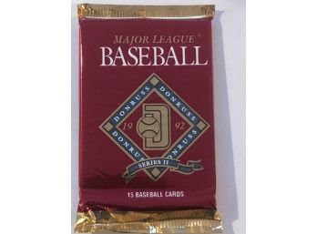 1992 Donruss Baseball Unopened Pack