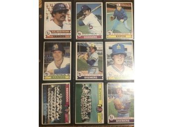 Lot Of (18) Assorted 1979 Topps Baseball Cards