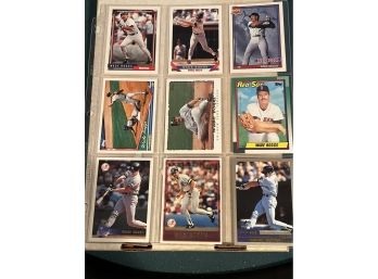 Lot 9 Assorted Wade Boggs Cards
