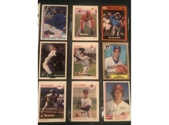 Lot Of (9)Assorted Baseball Cards