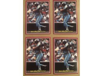 Lot Of (4) 1984 Paul Molitor Donruss Action All Star Baseball Cards