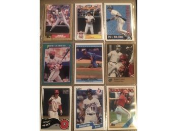 Lot Of (18) Star Baseball Cards