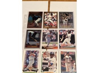 Eddie Murray Lot 9 Assorted Cards