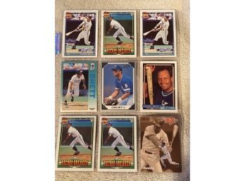 George Brett Baseball Card Lot Of 9