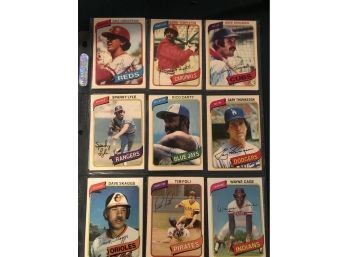 Lot Of (18) 1980  O Pee Chee Baseball Cards