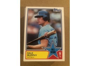 Lot Of (47)1983 Topps HOF Dale Murphy Baseball Cards