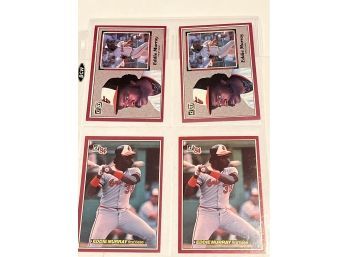 Eddie Murray Lot Of 4 Large  Cards