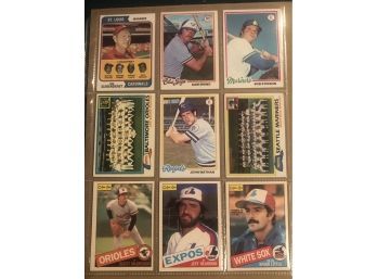 Lot Of (12) 70s And 80s Baseball Cards