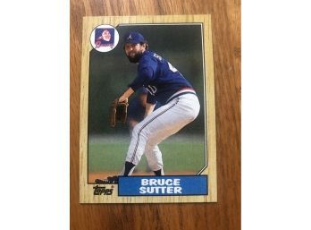 HOF Bruce Sutter 1987 Topps Baseball Card