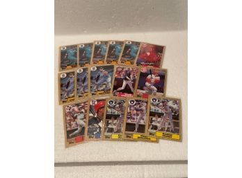 1987 Topps Assorted Cards - 16 Cards
