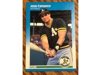 Jose Canseco 1987 Fleer