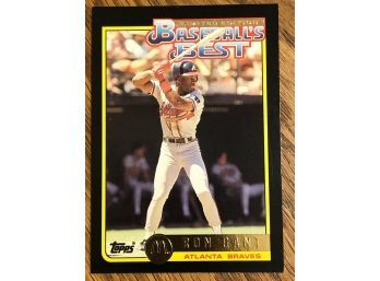 1992 Topps McDonalds Ron Gant Baseballs Best Baseball Card