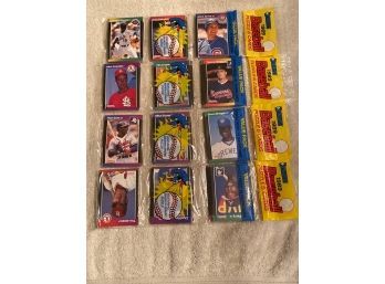 1989 Donruss Baseball Rack Pack Lot Of 4.   Possible Griffey Rookie!
