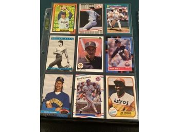 Assorted Brands And Years Of Baseball Cards