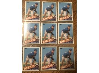 Lot Of (18) 1985 Topps Ron Darling Rookie Cards