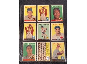 1958 Topps Baseball Cards