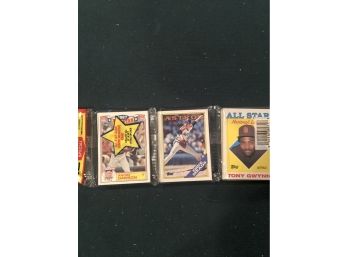 1988 Topps Baseball Card Rak Pak Pack With Gwynn All Star Showing
