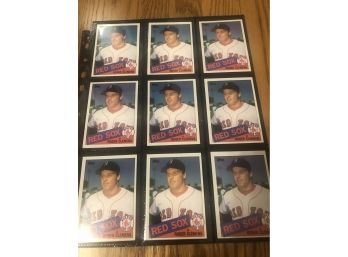 Lot Of (9) 1985 Topps Roger Clemens Rookie Cards