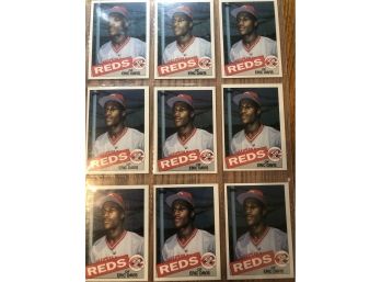 Lot Of (9) 1985 Topps Eric Davis Rookie  Baseball Cards
