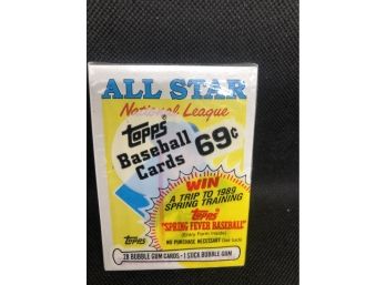 1986 Topps Cello Pack With Gooden All Star On Top!