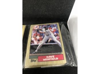 1987 Topps Unopened Rack Pack With Winfield On Top!