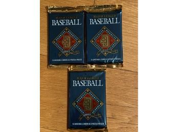 1992 Donruss Baseball Card Series One Packs Lot Of 3