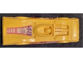 Vintage Matchbox 48 Car Carry Case RACE CAR Yellow Cars Hot Wheels Carrying Cool