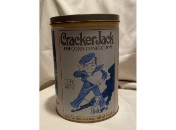 Crackerjack Popcorn Round Collectors Tin  1991. Limited Edition 2nd In Series