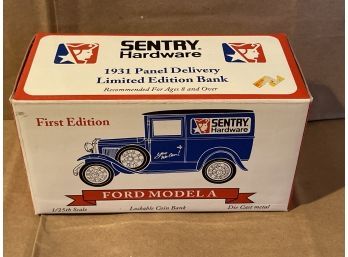 VINTAGE 1931 FORD MODEL A SENTRY HARDWARE LIBERTY 1st EDITION DIE CAST COIN BANK