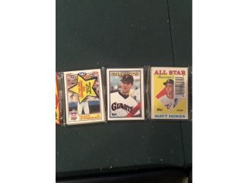 1988 Topps Baseball Card Rak Pak Pack With Will Clark Showing