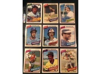 Lot Of (18) 1980  O Pee Chee Baseball Cards