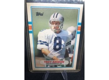 1989 Topps Troy Aikman Rookie Card