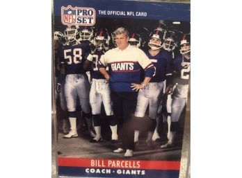 Bill Parcells Football Card