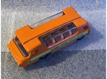 Unsual Bus Corgi Inter-City Mini Bus Futuristic Orange Die Cast Made In England