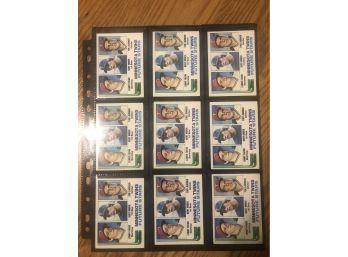 Lot Of (9) 1982 Topps Kent Hrbek Rookie Cards
