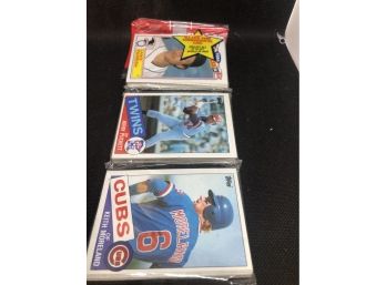 1985 Topps Unopened With Puckett Rookie On Top