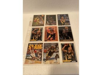 Basketball Cards Assorted Brands And Years Reggie Miller    -9 Cards