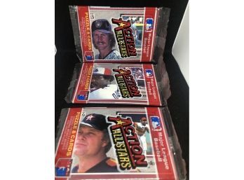 1983 Donruss Action All Stars Lot Of (3) Unopened Packs.