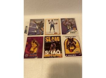 Basketball Cards Assorted Brands And Years Shaquille ONeal   - 6 Cards