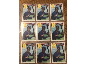 Lot Of (9) 1985 Topps Darryl Strawberry Number 1pick Baseball Cards