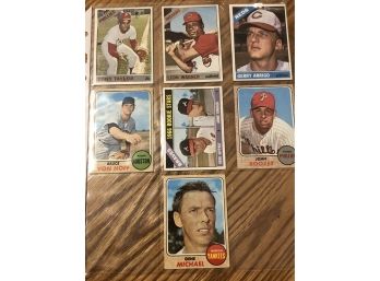 Lot Of (7) Assorted 1960s Baseball Cards