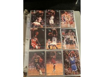 1994/1995 Classic Basketball Cards. Approximately 18 Sheets
