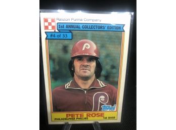 1984 Ralston Purina Pete Rose Card