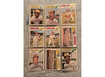 1977 Topps Assorted Baseball Cards - 18 Cards