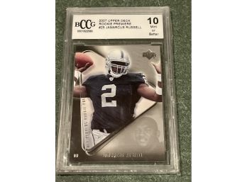2007 Upper Deck Jamarcus Russell #25 BCCG 10 Mint Or Better